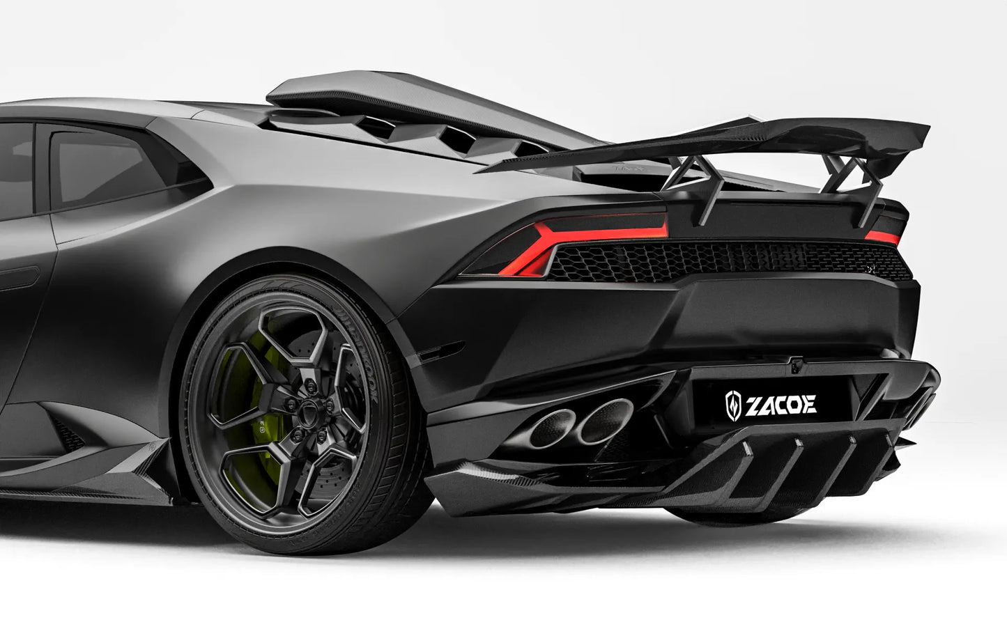 ZACOE Lamborghini Huracan LP610-4 carbon fiber rear diffuser detail