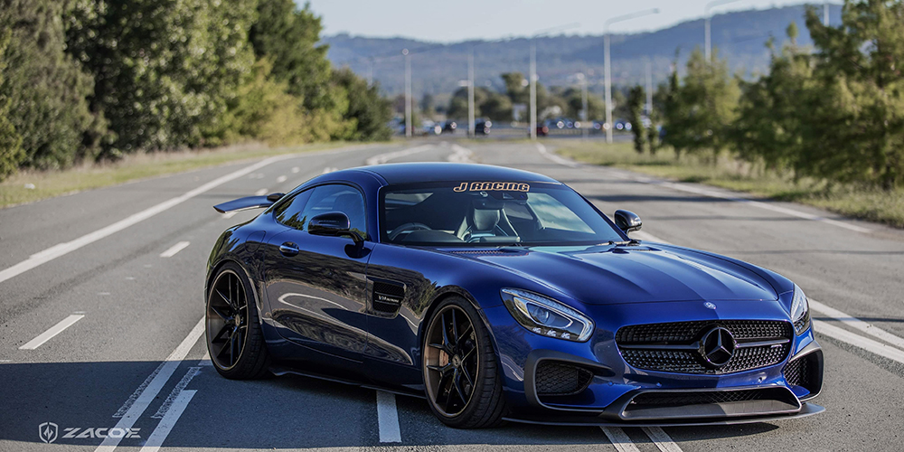 Carbon fiber side skirt for Mercedes-AMG GT and GTS
