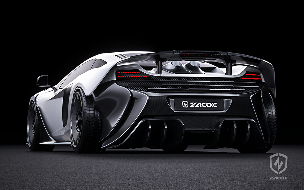 ZACOE carbon fiber wide body for McLaren 650S.