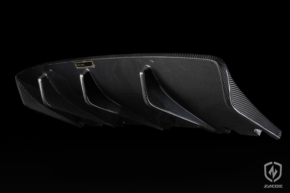 Carbon fiber diffuser for Porsche Taycan Sedan