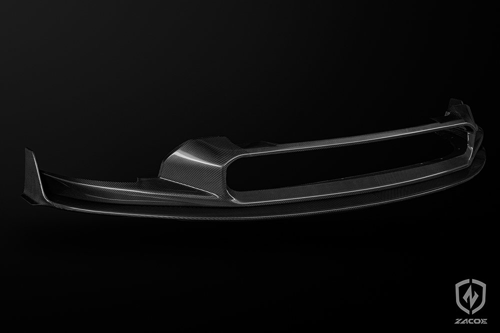 Carbon fiber front lip V01 for Porsche Taycan Sedan