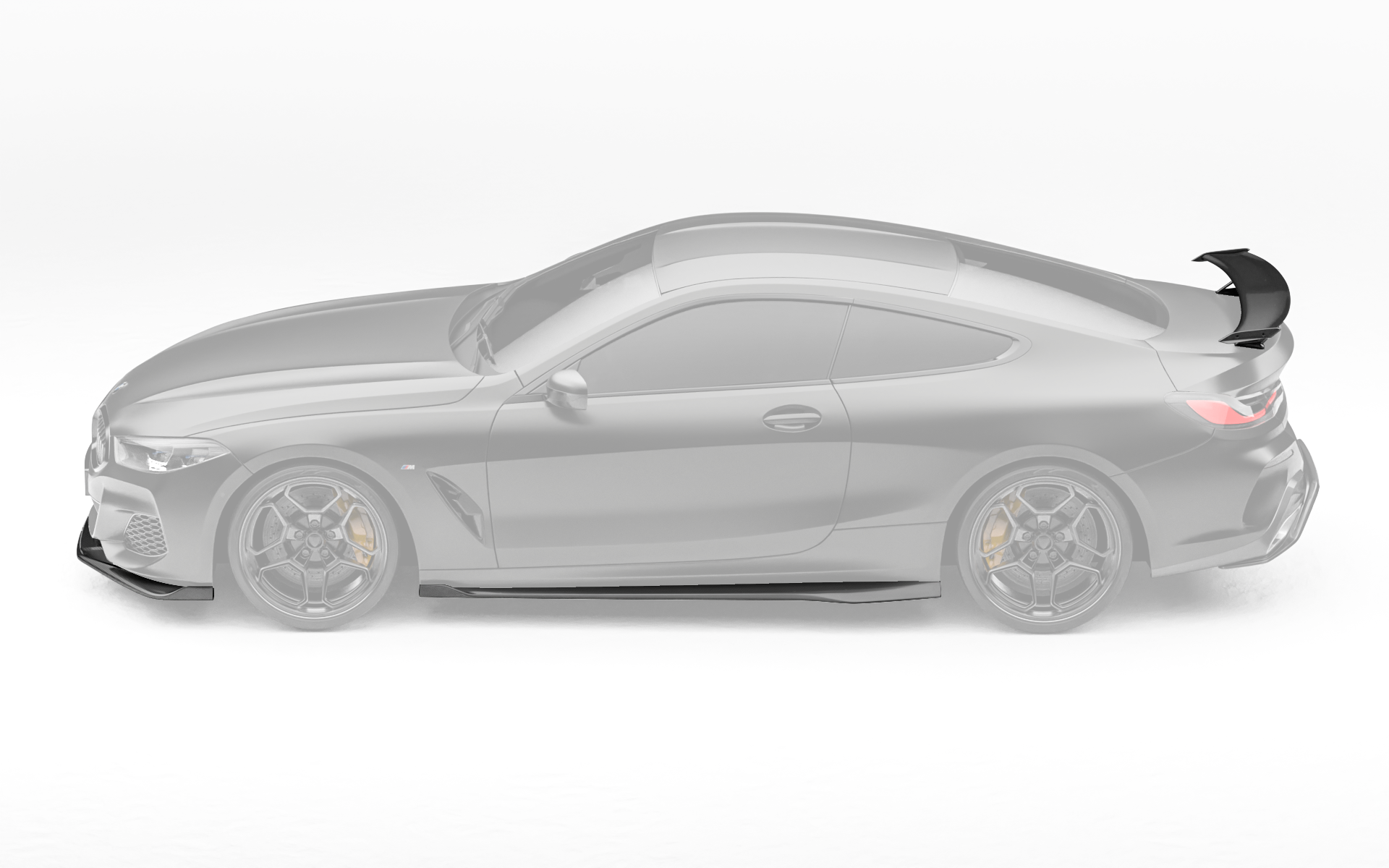 ZACOE BMW 8 Series carbon fiber body kit side profile
