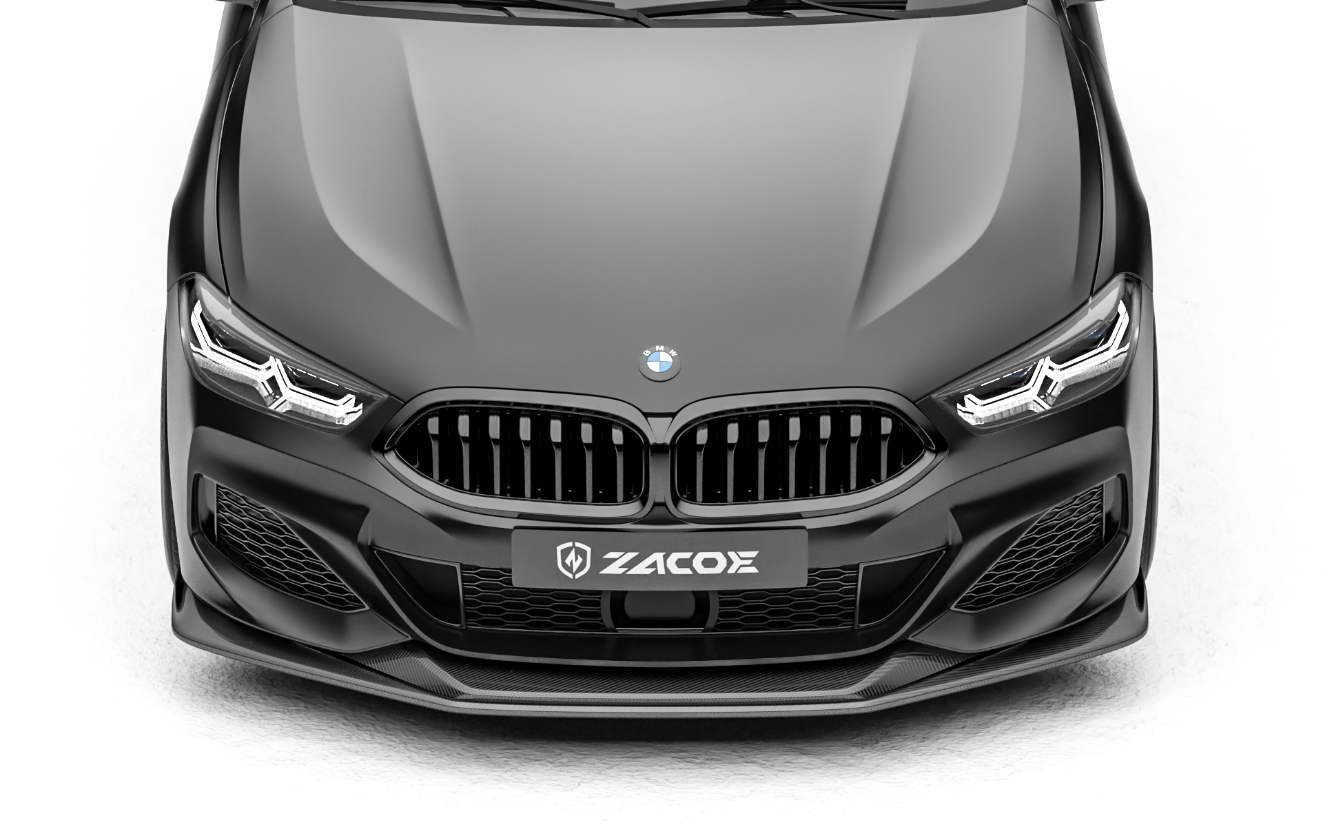 ZACOE BMW 8 Series carbon fiber body kit front view