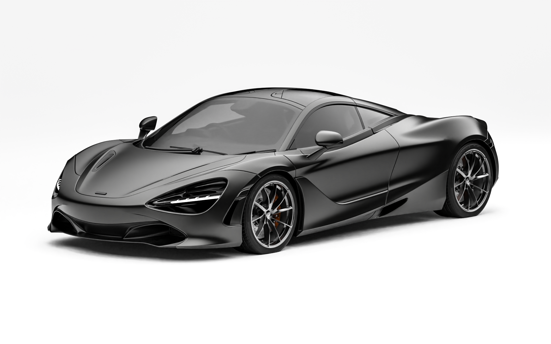 McLaren 720S before widebody kit front three quarter view
