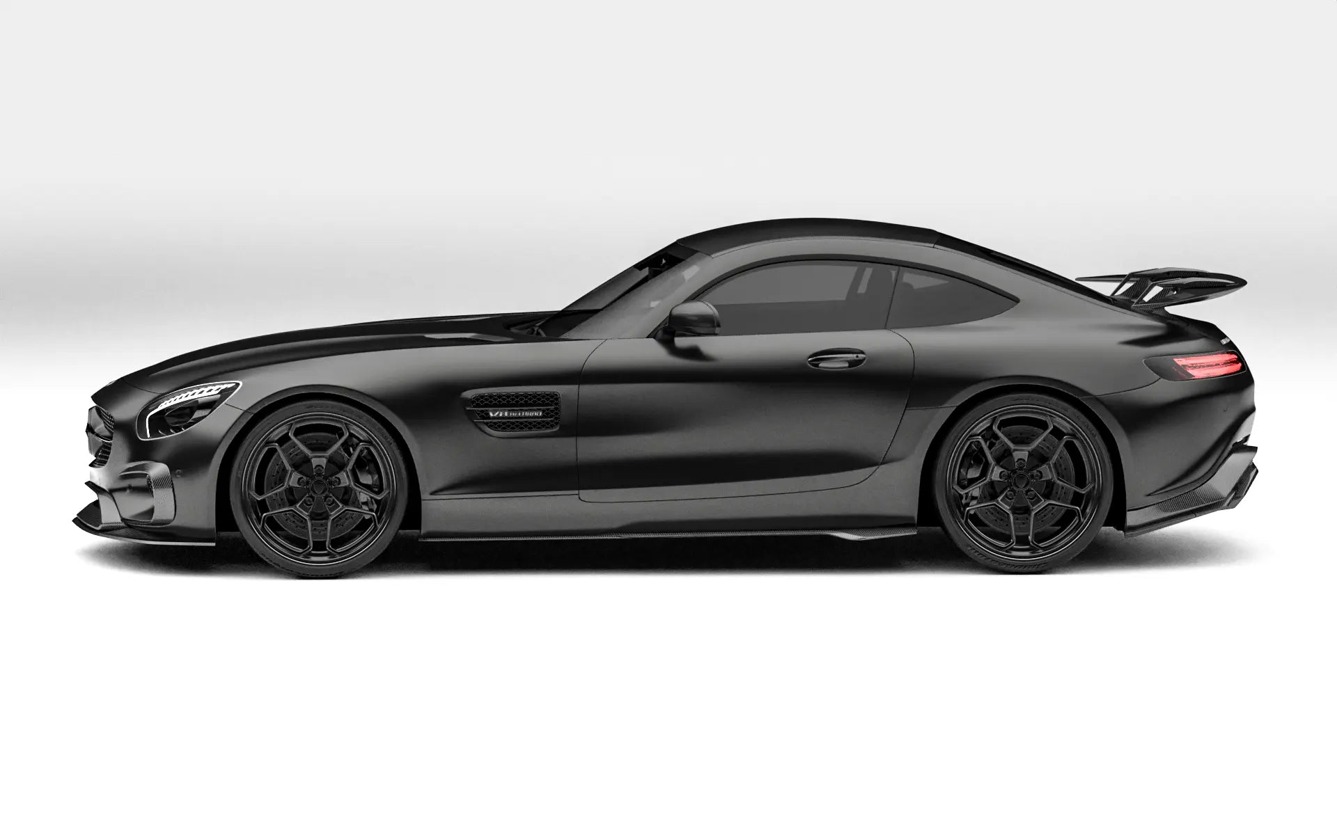 ZACOE Mercedes-AMG GT carbon fiber body kit side profile