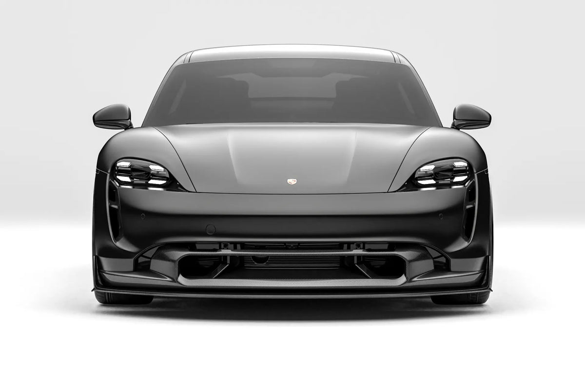 ZACOE Porsche Taycan carbon fiber body kit front view