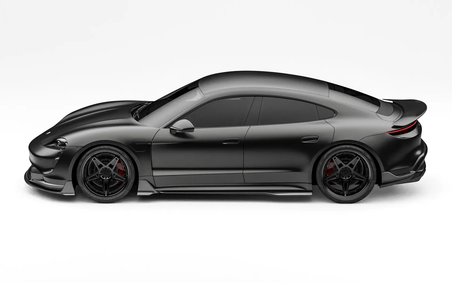 ZACOE Porsche Taycan carbon fiber body kit side profile