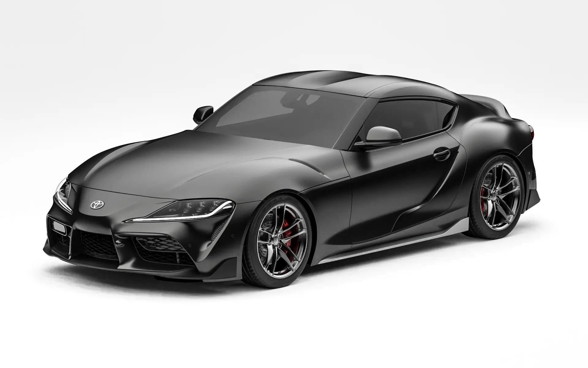 Toyota GR Supra before widebody kit front three quarter view