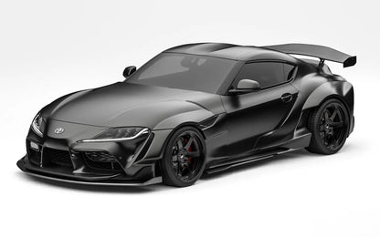 ZACOE Toyota GR Supra widebody carbon aero kit front three quarter view