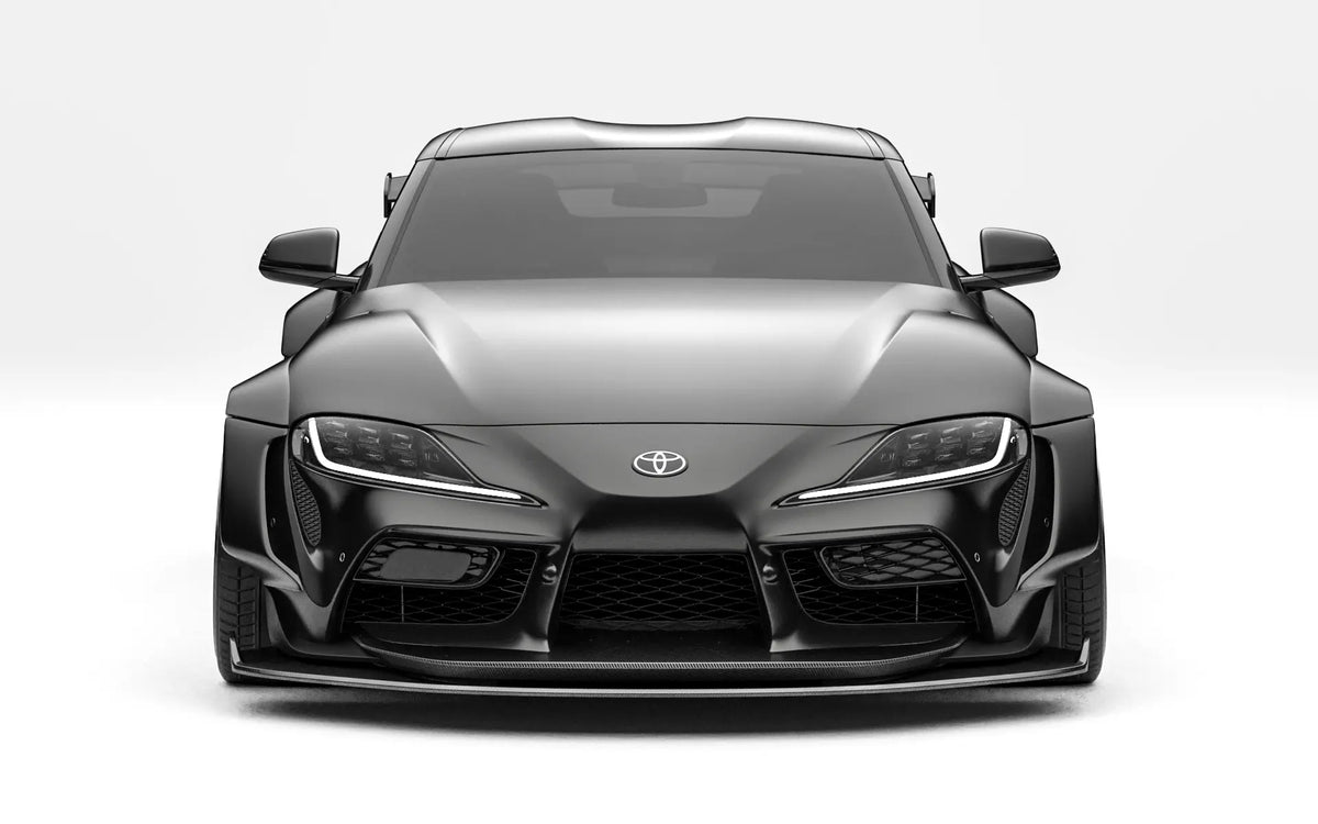 ZACOE Toyota GR Supra widebody carbon aero kit front view