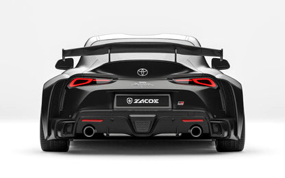 ZACOE Toyota GR Supra widebody carbon aero kit rear view