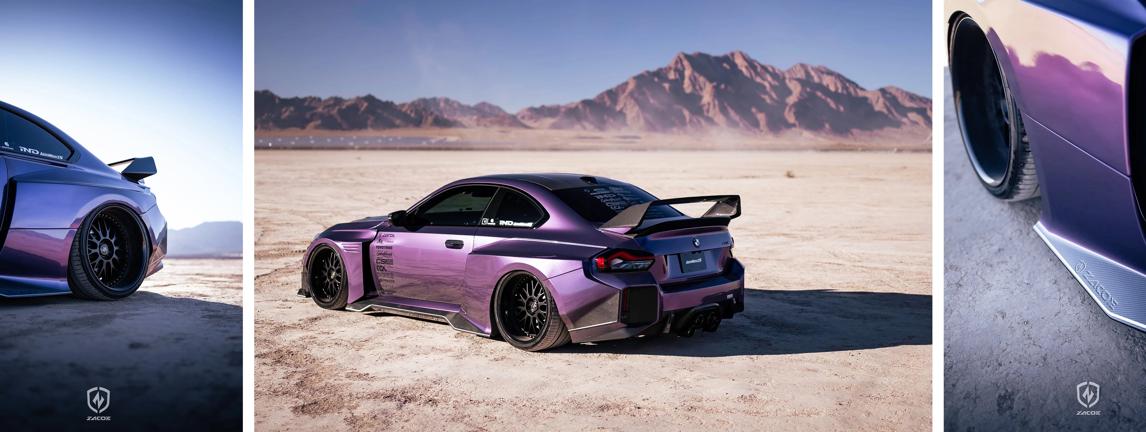 ZACOE BMW G87 M2 widebody carbon aero kit real car scene 2