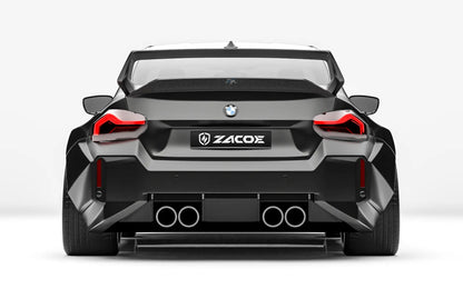 ZACOE BMW G87 M2 widebody carbon aero kit rear view