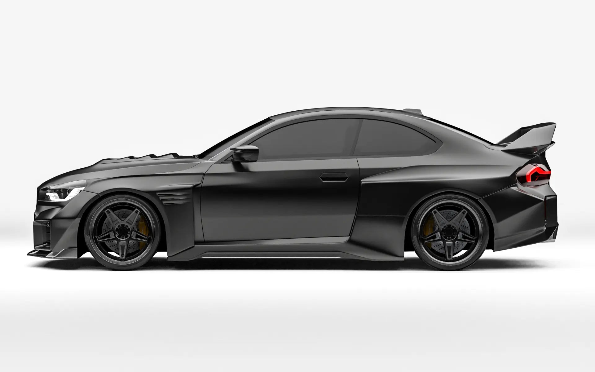ZACOE BMW G87 M2 widebody carbon aero kit side profile