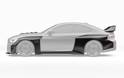 ZACOE BMW G87 M2 widebody carbon aero kit side profile