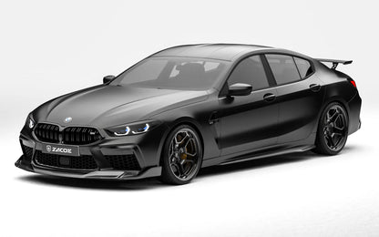 ZACOE BMW F92 M8 carbon fiber body kit front three quarter view