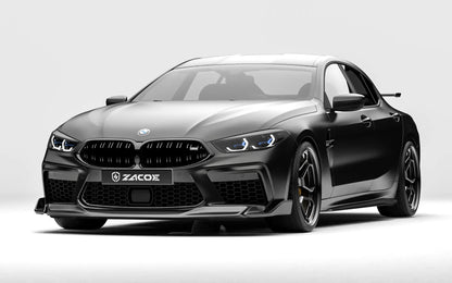 ZACOE BMW F92 M8 carbon fiber body kit front three quarter view
