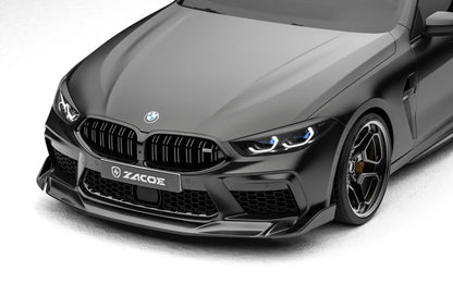 ZACOE BMW F92 M8 carbon fiber front splitter detail