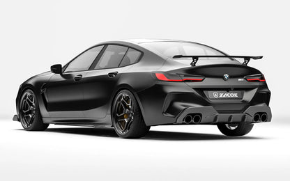 ZACOE BMW F92 M8 carbon fiber body kit rear three quarter view