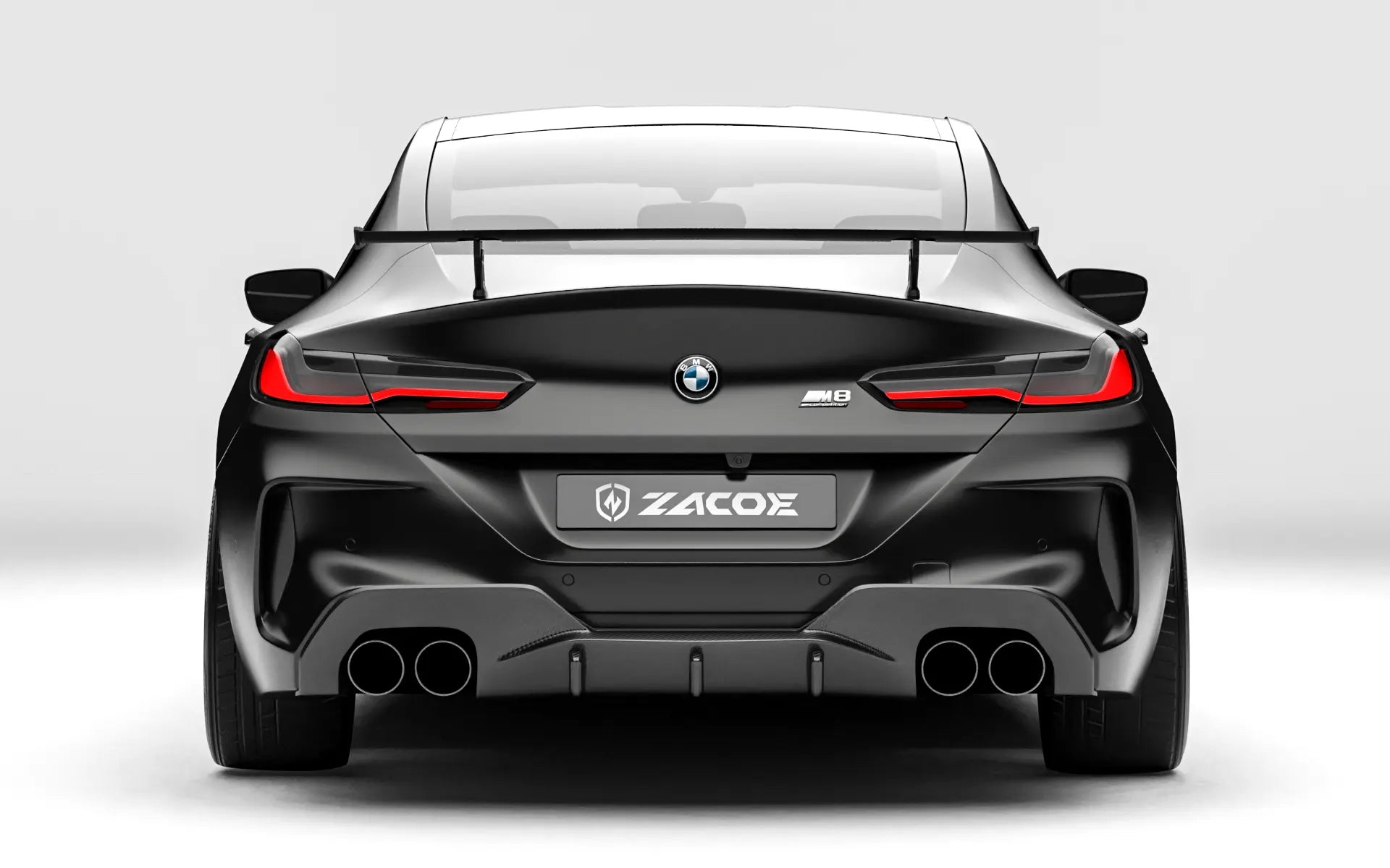 ZACOE BMW F92 M8 carbon fiber body kit rear view