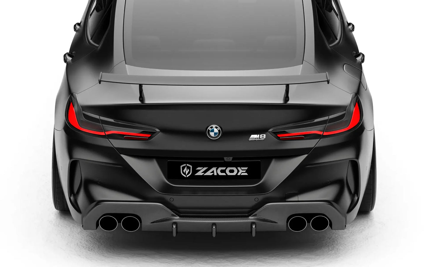 ZACOE BMW F92 M8 carbon fiber body kit rear view