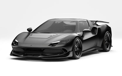 ZACOE Ferrari 296 GTB widebody carbon aero kit front 45 degree view