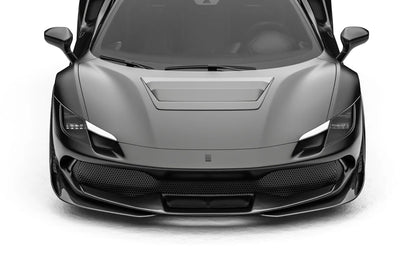 ZACOE Ferrari 296 GTB widebody carbon aero kit front view