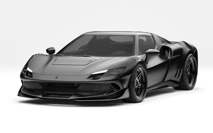 ZACOE Ferrari 296 GTB widebody carbon aero kit front 45 degree view