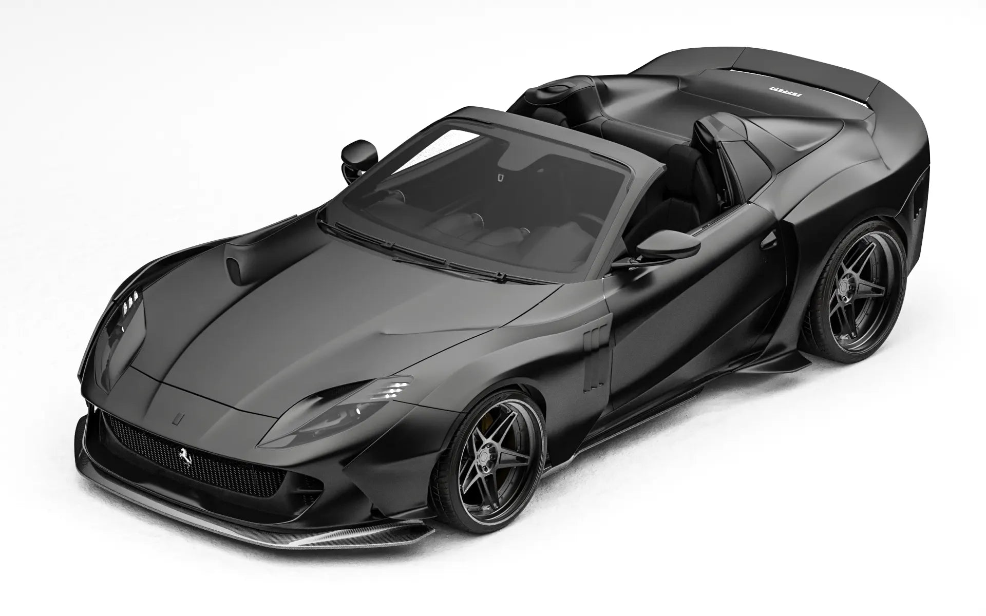 ZACOE Ferrari 812 GTS widebody carbon aero kit front three quarter view