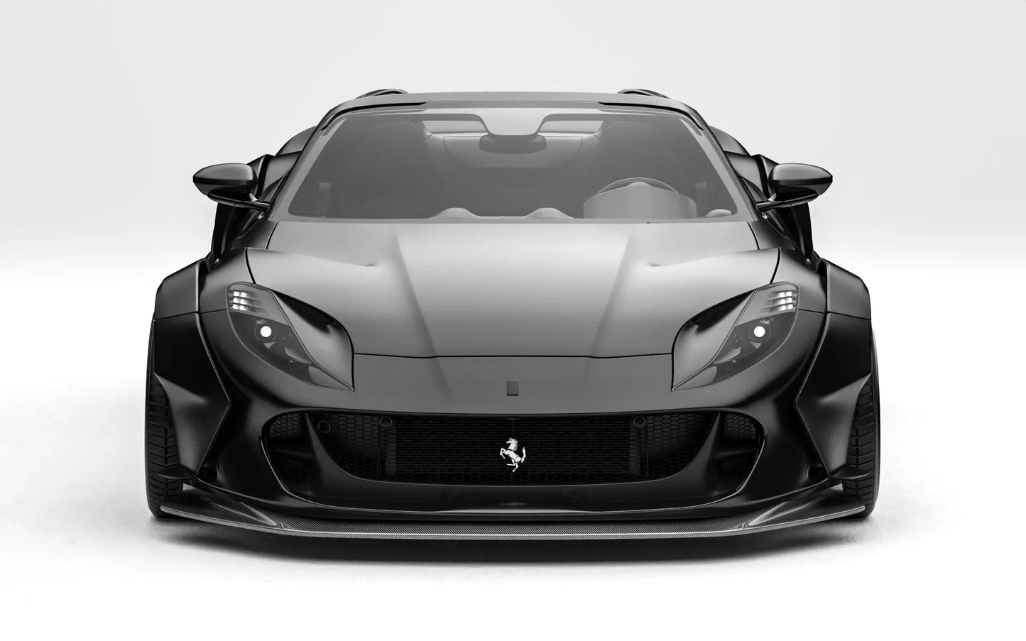 ZACOE Ferrari 812 GTS widebody carbon aero kit front view