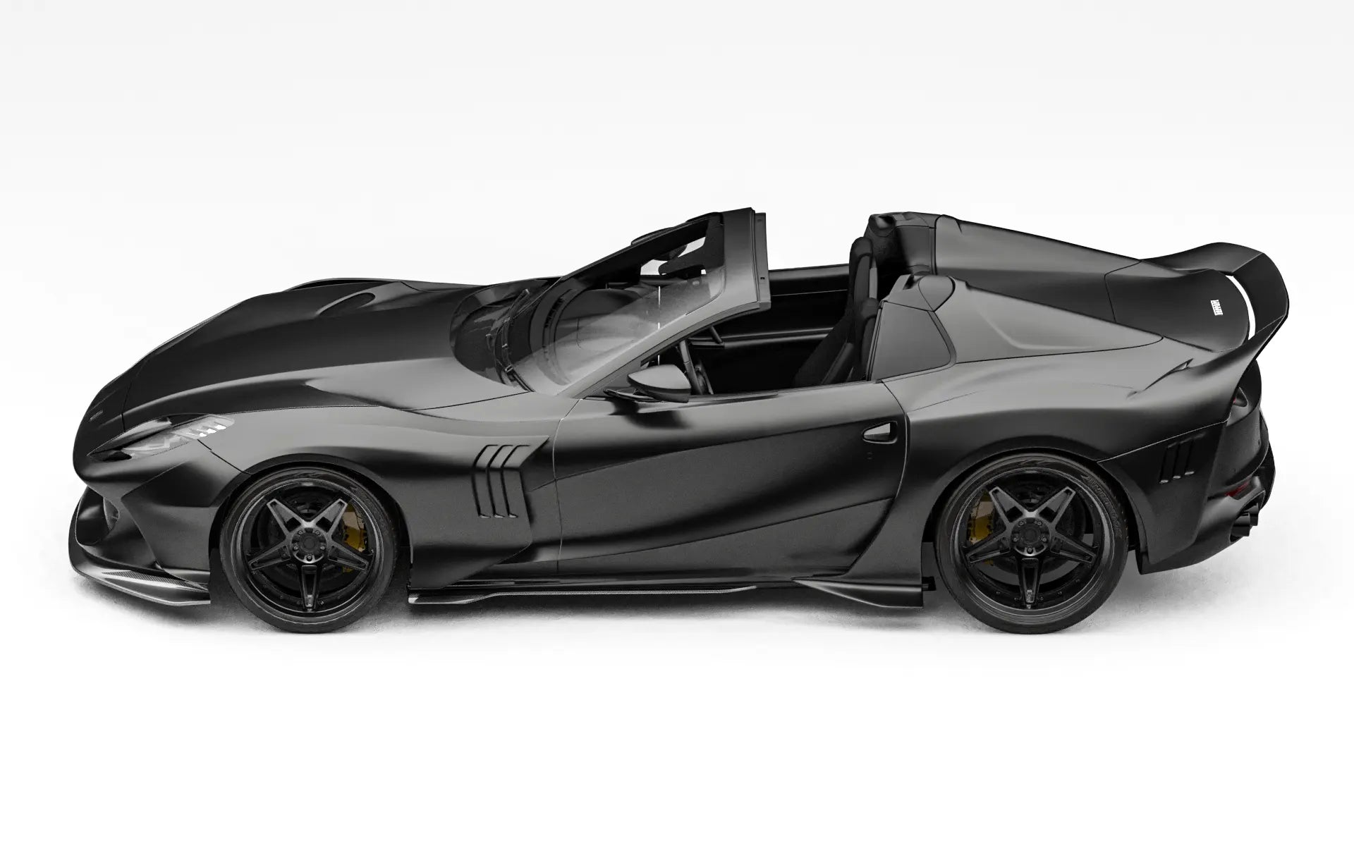 ZACOE Ferrari 812 GTS widebody carbon aero kit side profile