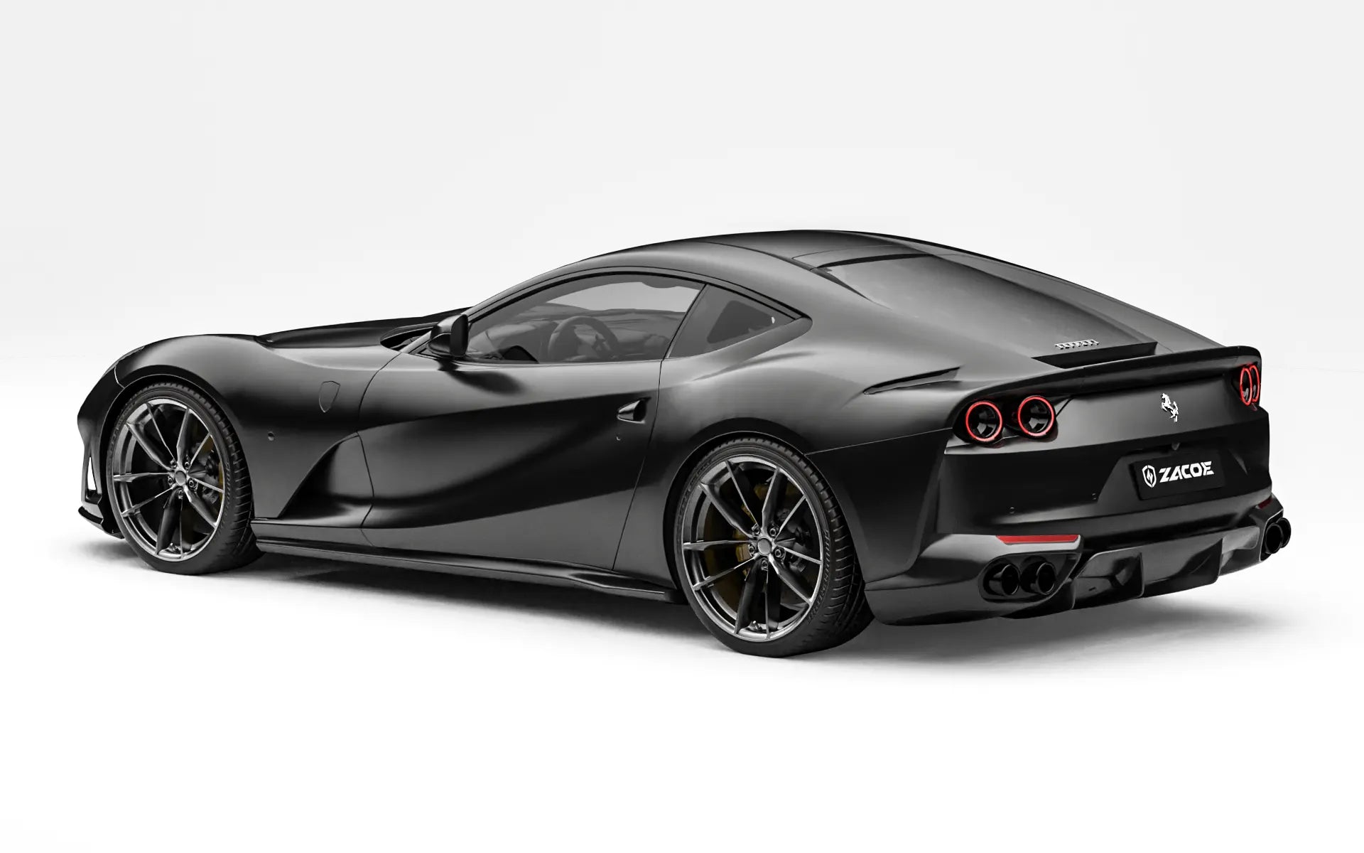 Ferrari 812 Superfast before widebody kit rear three quarter view