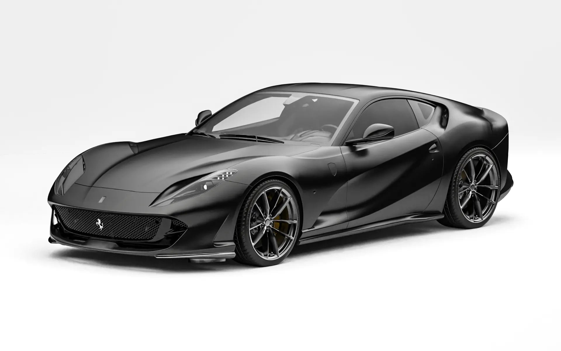 Ferrari 812 Superfast before widebody kit front three quarter view