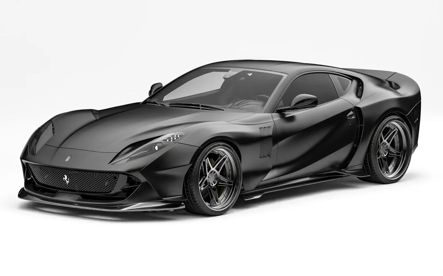 ZACOE Ferrari 812 Superfast widebody carbon aero kit front three quarter view
