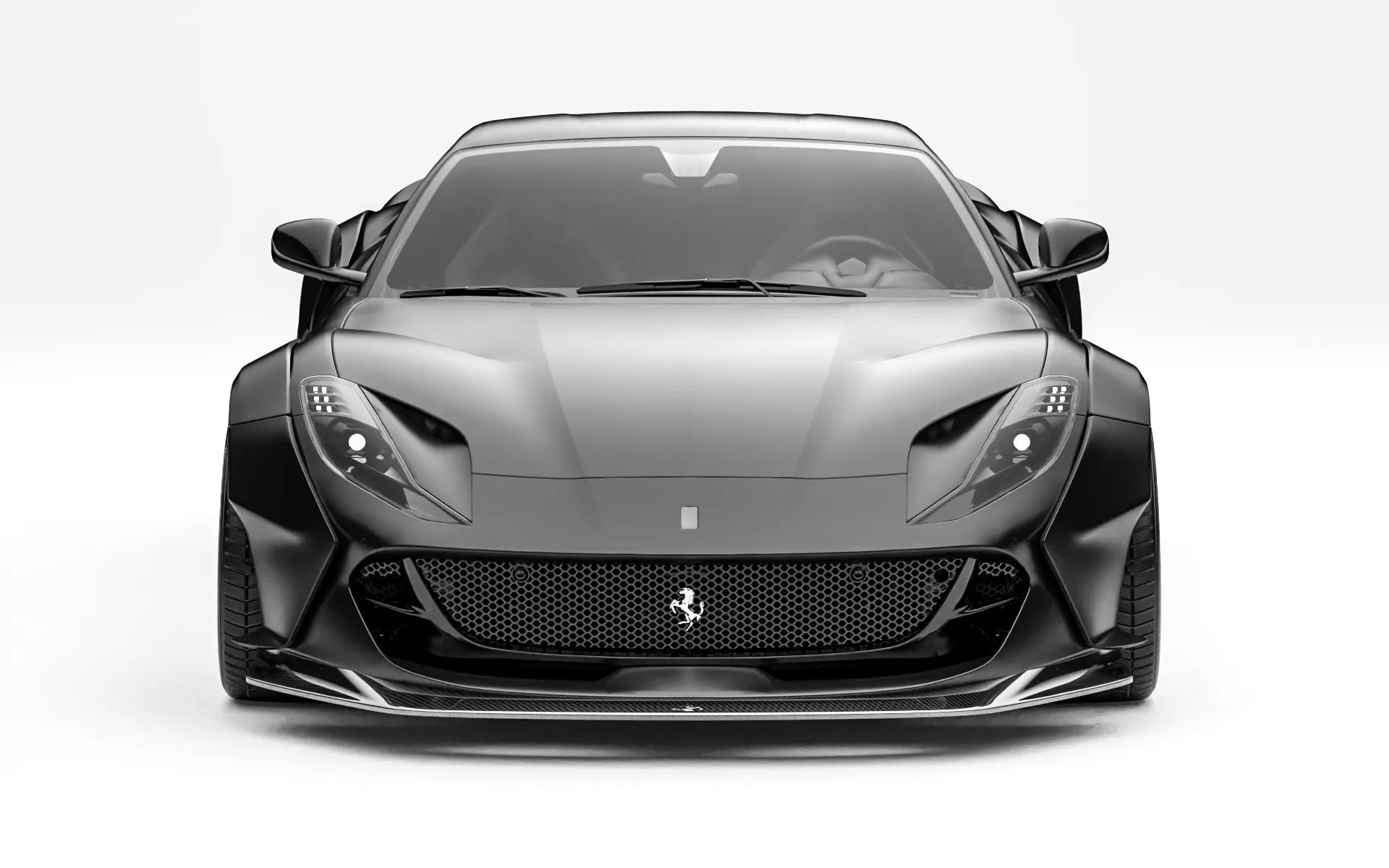 ZACOE Ferrari 812 Superfast widebody carbon aero kit front view