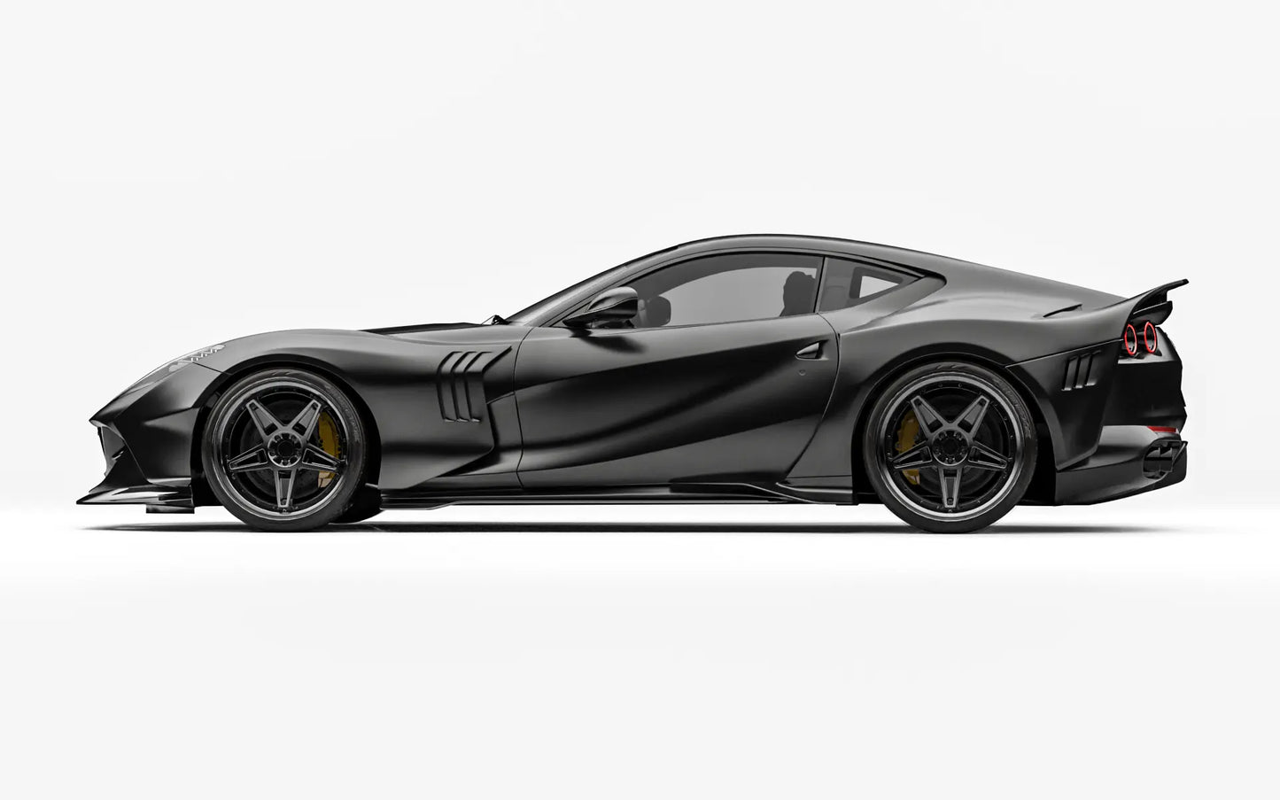 ZACOE Ferrari 812 Superfast widebody carbon aero kit side profile