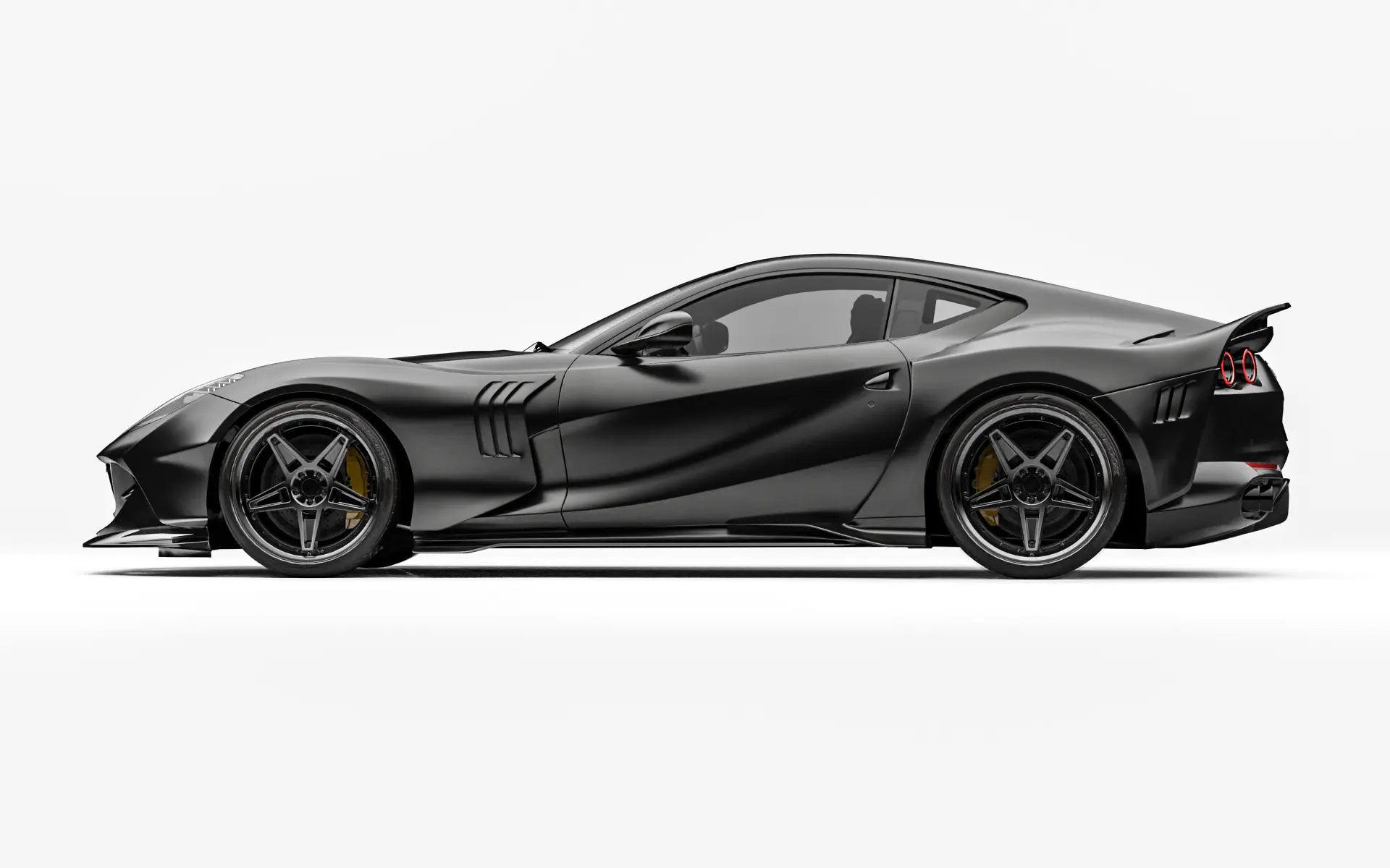 ZACOE Ferrari 812 Superfast widebody carbon aero kit side profile