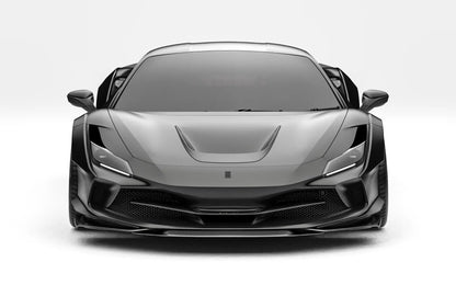 ZACOE Ferrari F8 Tributo widebody carbon fiber kit front view
