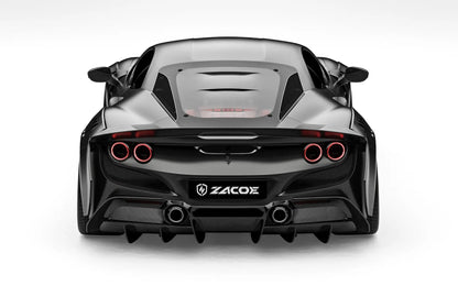 ZACOE Ferrari F8 Tributo widebody carbon fiber kit front view