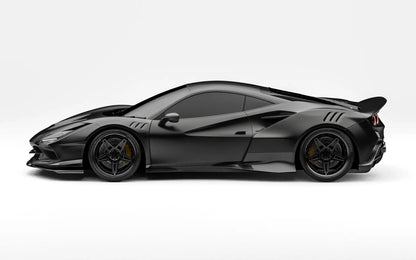 ZACOE Ferrari F8 Tributo widebody carbon fiber kit side profile