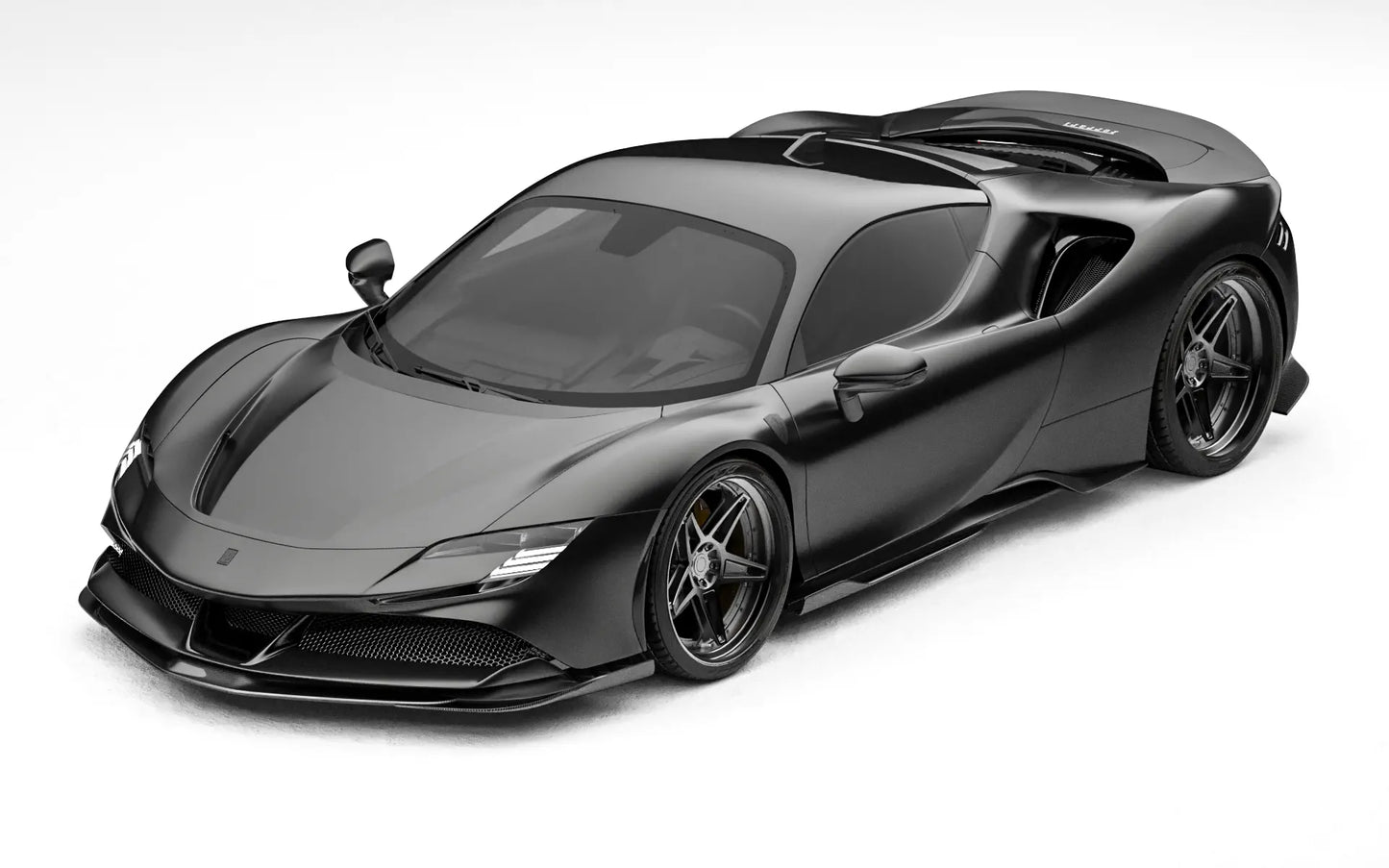 ZACOE Ferrari SF90 Stradale carbon fiber body kit front three quarter view