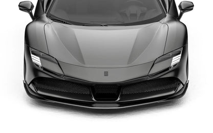 ZACOE Ferrari SF90 Stradale carbon fiber front splitter detail