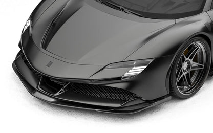 ZACOE Ferrari SF90 Stradale carbon fiber front splitter detail