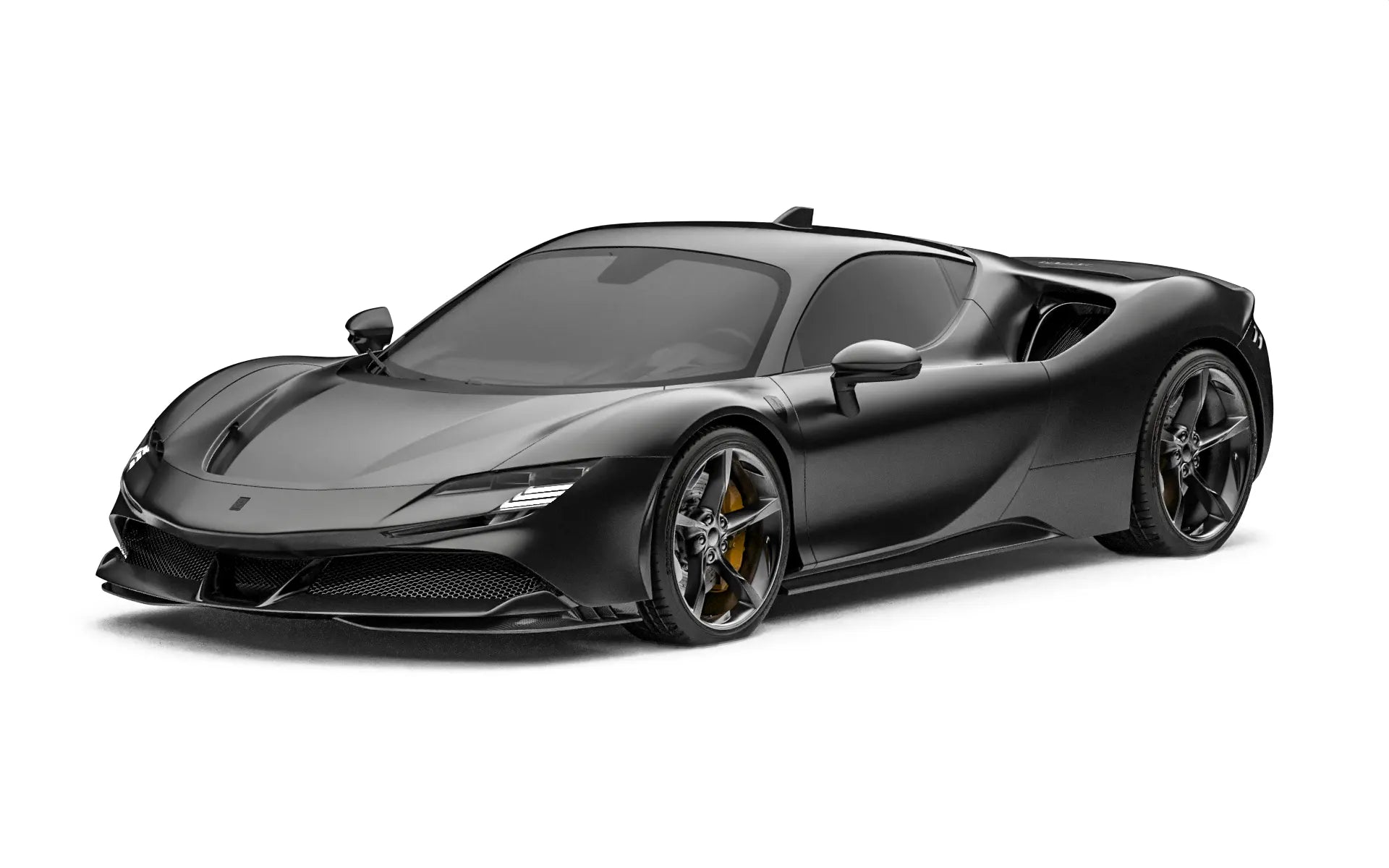 Ferrari SF90 Stradale stock front three quarter view