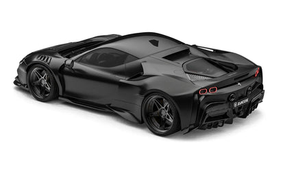 ZACOE Ferrari SF90 Stradale widebody carbon fiber kit rear three quarter view