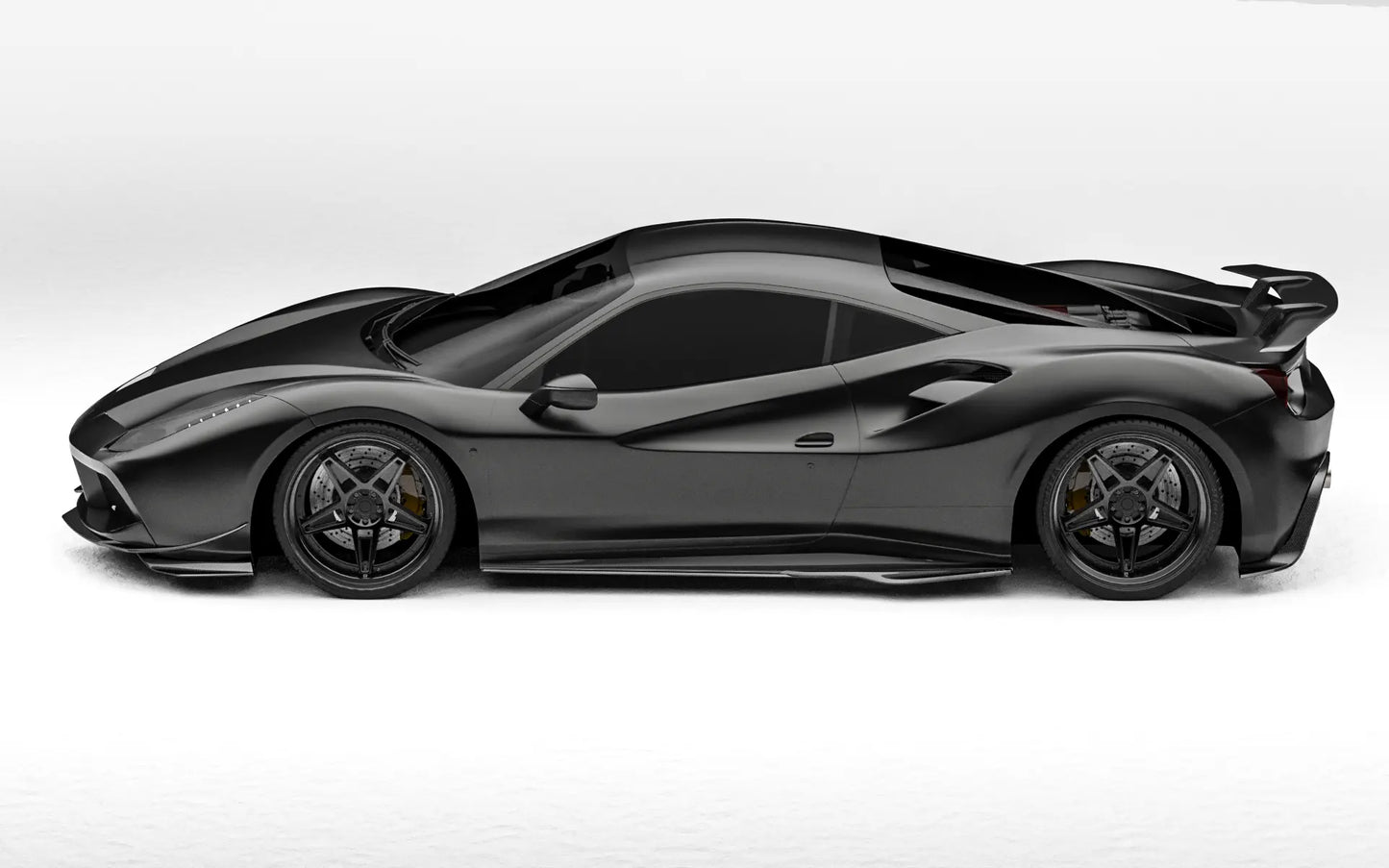 ZACOE Ferrari 488 GTB carbon fiber body kit side profile