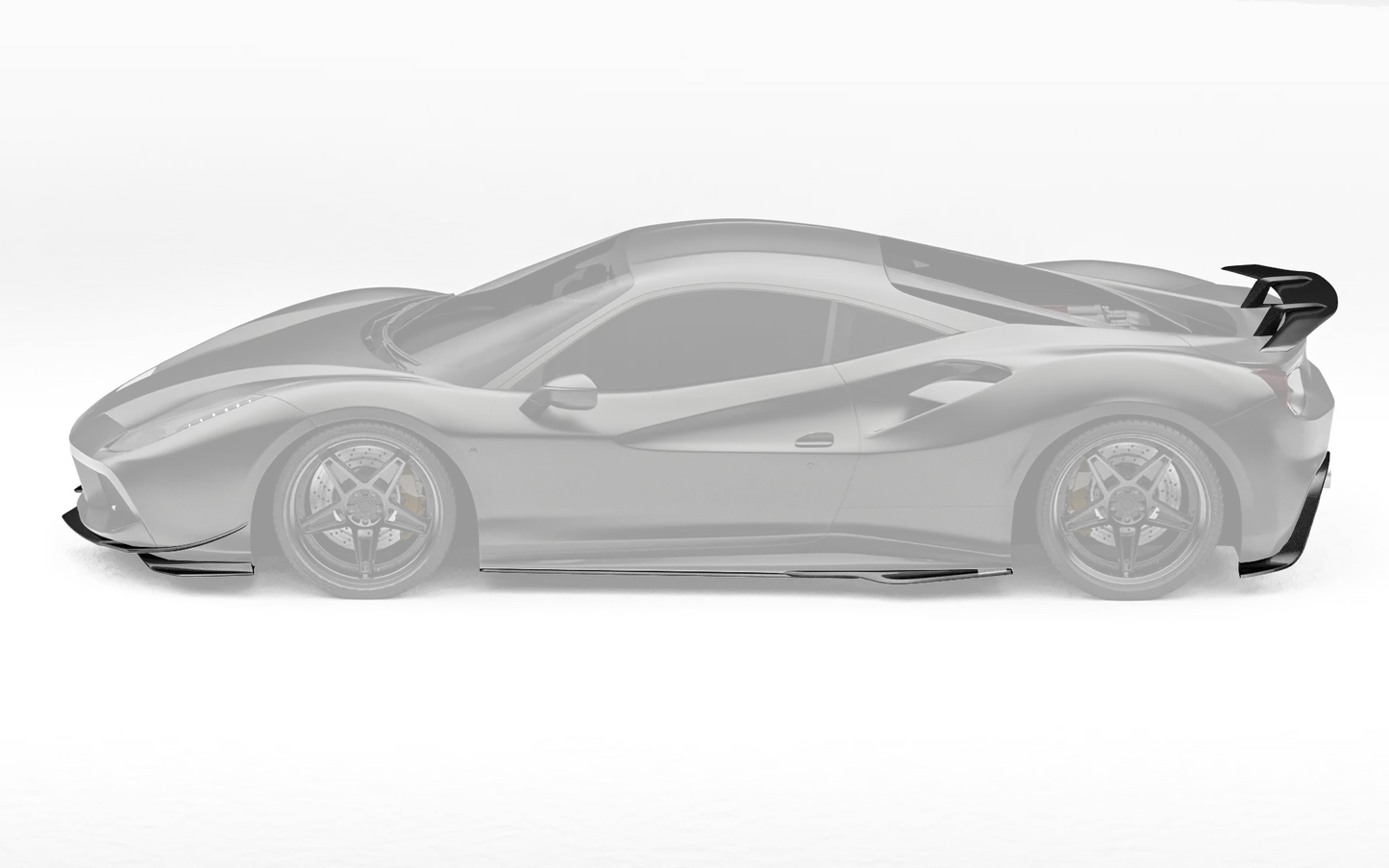 ZACOE Ferrari 488 GTB carbon fiber body kit side profile