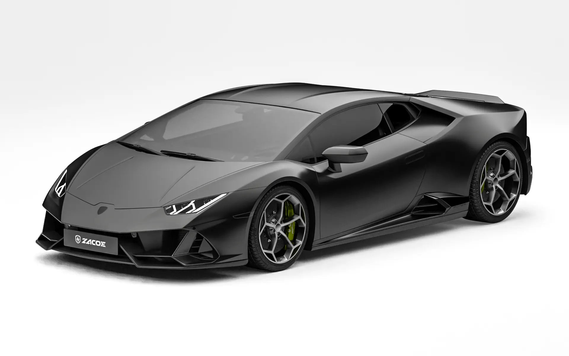 Lamborghini Huracan EVO stock front three quarter view