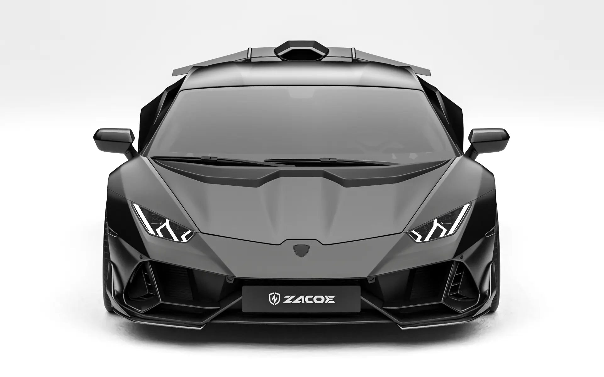ZACOE Lamborghini Huracan EVO carbon fiber body kit front view