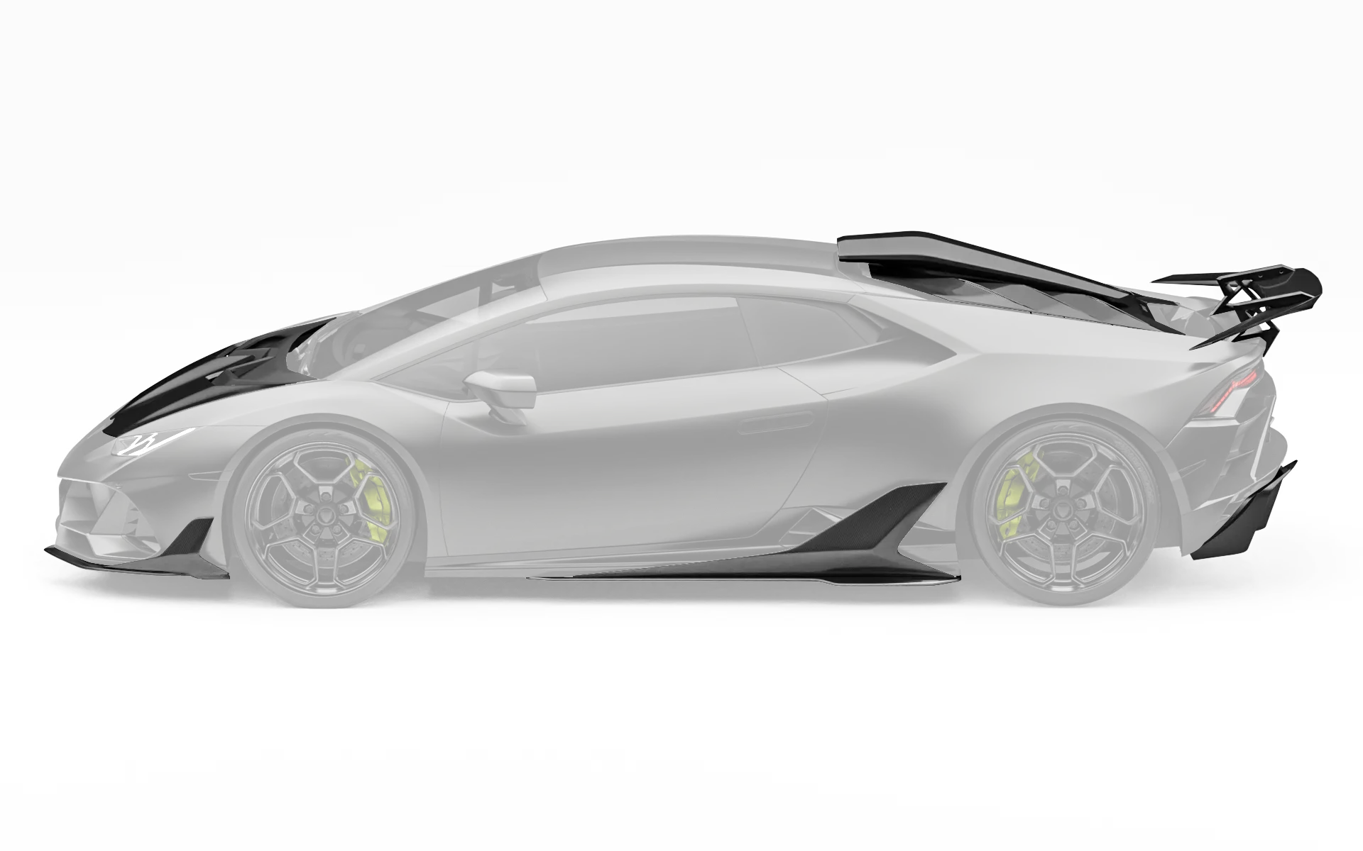 ZACOE Lamborghini Huracan EVO carbon fiber body kit side profile
